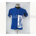 Men's promotion rubber printed cotton polo shirt